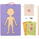 Tooky Toy Drewniane Puzzle Montessori Magnetyczne Nauka Anatomia Człowieka 78el. Tooky Toy