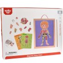 Tooky Toy Drewniane Puzzle Montessori Magnetyczne Nauka Anatomia Człowieka 78el. Tooky Toy