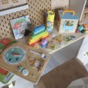 Tooky Toy Edukacyjne Pudełko Montessori Układanka Liczydło Tablica Pogody 6w1 od 3 Lat Tooky Toy