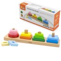 VIGA Drewniany Geometryczny Sorter Układanka Viga Toys