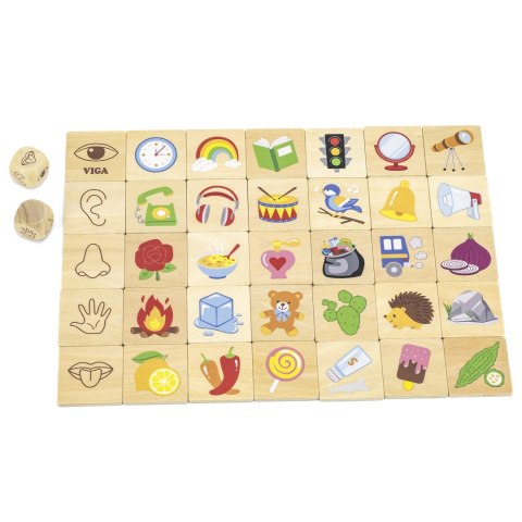 VIGA Gra Edukacyjna Układanka Ucząca Sortuj Zmysły 37 el. Montessori Viga Toys VIGA Gra Edukacyjna Układanka Ucząca Sortuj Zmysły 37 el. Montessori Viga Toys