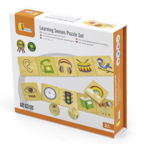 VIGA Gra Edukacyjna Układanka Ucząca Sortuj Zmysły 37 el. Montessori Viga Toys VIGA Gra Edukacyjna Układanka Ucząca Sortuj Zmysły 37 el. Montessori Viga Toys