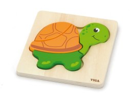 VIGA Pierwsze drewniane Puzzle maluszka Żólwik Viga Toys