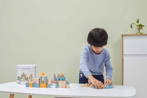 VIGA PolarB Drewniane Klocki Bloki Miejskie 50 elementów Montessori Viga Toys VIGA PolarB Drewniane Klocki Bloki Miejskie 50 elementów Montessori Viga Toys