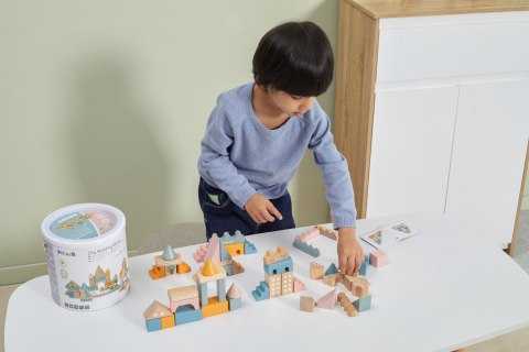 VIGA PolarB Drewniane Klocki Bloki Miejskie 50 elementów Montessori Viga Toys VIGA PolarB Drewniane Klocki Bloki Miejskie 50 elementów Montessori Viga Toys