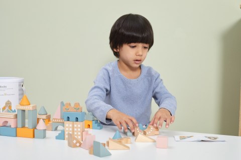 VIGA PolarB Drewniane Klocki Bloki Miejskie 50 elementów Montessori Viga Toys VIGA PolarB Drewniane Klocki Bloki Miejskie 50 elementów Montessori Viga Toys