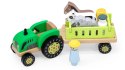 VIGA Traktor Drewniany Zwięrzatka Farma Zagroda Viga Toys