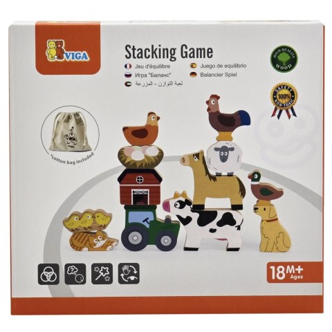 VIGA Układanka w Stosy Farma Zwierzęta Viga Toys VIGA Układanka w Stosy Farma Zwierzęta Viga Toys