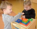 MASTERKIDZ Piramidka Drewniana Edukacyjna Liczenie Kolory Montessori Masterkidz