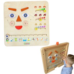 MASTERKIDZ Tablica Edukacyjna Jak Się Czujesz? Nauka Emocji Montessori Masterkidz