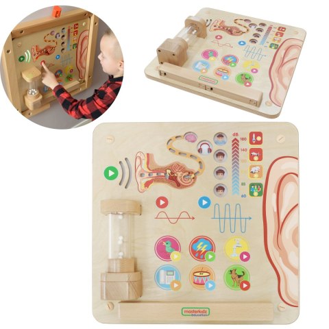 MASTERKIDZ Tablica Edukacyjna Zmysł Słuchu Montessori Masterkidz MASTERKIDZ Tablica Edukacyjna Zmysł Słuchu Montessori Masterkidz