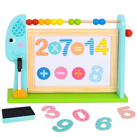 TOOKY TOY Duża Drewniana Tablica Dwustronna Magnetyczna+ Kredowa Tooky Toy TOOKY TOY Duża Drewniana Tablica Dwustronna Magnetyczna+ Kredowa Tooky Toy