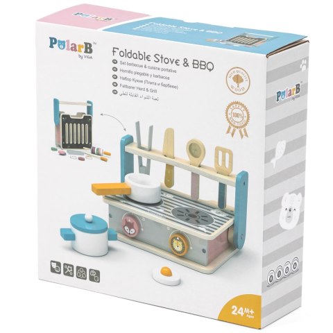 VIGA Drewniana Składana Kuchenka i Grill Viga Toys VIGA Drewniana Składana Kuchenka i Grill Viga Toys
