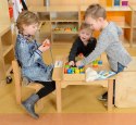 MASTERKIDZ Duża Drewniana Nawlekanka Sznurowanka Karty w pudełku Montessori Masterkidz