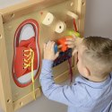 MASTERKIDZ Tablica Edukacyjna - Zręczność Manualna Sznurowanie Montessori Masterkidz