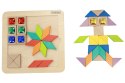 MASTERKIDZ Układanka Mozaika Nauka Kolorów i Kształtów Tangram Montessori Masterkidz