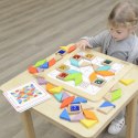 MASTERKIDZ Układanka Mozaika Nauka Kolorów i Kształtów Tangram Montessori Masterkidz