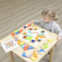 MASTERKIDZ Układanka Mozaika Nauka Kolorów i Kształtów Tangram Montessori Masterkidz