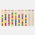 VIGA Drewniana Gra edukacyjna Logiczne koraliki 104 elementy Montessori Viga Toys