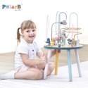 VIGA PolarB Drewniany Stolik Edukacyjny Manipulacyjny Przeplatanka Montessori Viga Toys