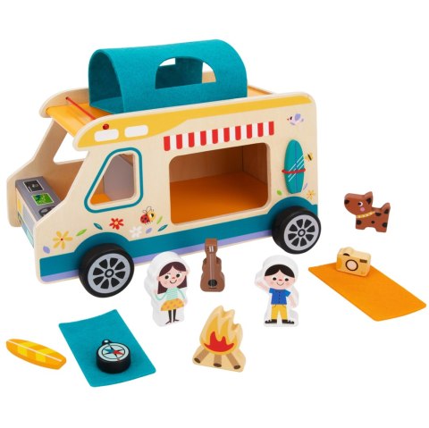 TOOKY TOY Drewniany Kamper Postacie Kemping Tooky Toy TOOKY TOY Drewniany Kamper Postacie Kemping Tooky Toy