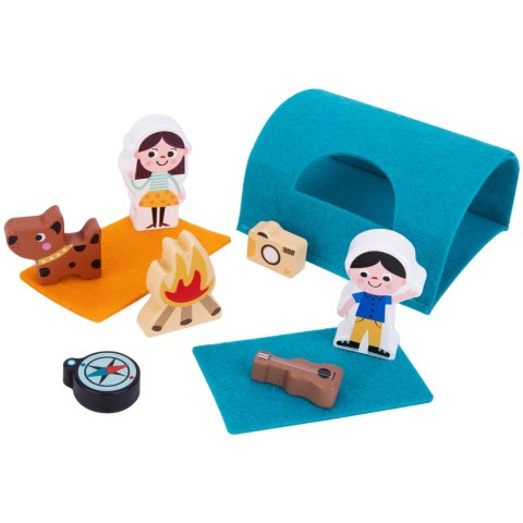 TOOKY TOY Drewniany Kamper Postacie Kemping Tooky Toy TOOKY TOY Drewniany Kamper Postacie Kemping Tooky Toy