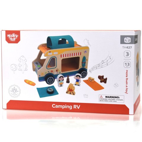 TOOKY TOY Drewniany Kamper Postacie Kemping Tooky Toy TOOKY TOY Drewniany Kamper Postacie Kemping Tooky Toy