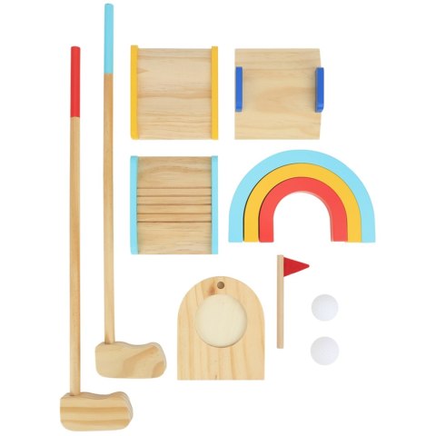TOOKY TOY Drewniany Zestaw do Gry w Golfa dla 2 Osób 13 el. Tooky Toy TOOKY TOY Drewniany Zestaw do Gry w Golfa dla 2 Osób 13 el. Tooky Toy