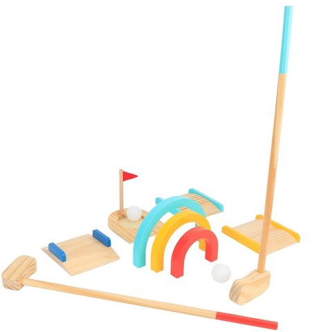 TOOKY TOY Drewniany Zestaw do Gry w Golfa dla 2 Osób 13 el. Tooky Toy TOOKY TOY Drewniany Zestaw do Gry w Golfa dla 2 Osób 13 el. Tooky Toy