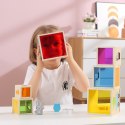 VIGA Drewniana Piramidka Układanka Klocki Sorter Montessori Viga Toys