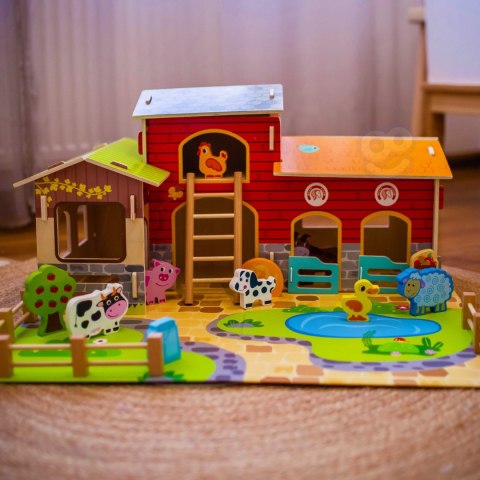 WOOPIE GREEN Mega Farma Figurki Zwierząt Stajnia Obora Kurnik 18 el. Woopie Let's Go Green WOOPIE GREEN Mega Farma Figurki Zwierząt Stajnia Obora Kurnik 18 el. Woopie Let's Go Green