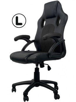 Fotel obrotowy do biurka CARRERA L BLACK PU Lugano