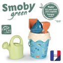 SMOBY GREEN Wiaderko z akcesoriami do piasku i konewką z bioplastiku Smoby