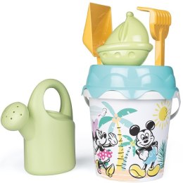 SMOBY Green Wiaderko Myszka Miki Minnie z akcesoriami do piasku i konewką z bioplastiku Smoby