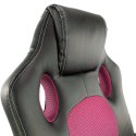 Fotel obrotowy do biurka CARRERA M PINK PU Lugano