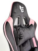 Fotel obrotowy gamingowy HERO ENZO PINK ALCANTARA OUTLET Prototype