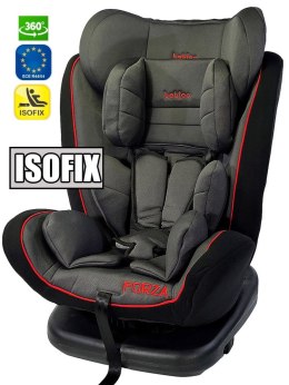 Fotelik samochodowy ISOFIX 360 FORZA RED 0-36 kg uniwersalny Bebico