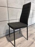 Krzesła tapicerowane zestaw 4 VALVA LINE FABRIC BLACK Lugano