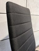 Krzesła tapicerowane zestaw 4 VALVA LINE FABRIC BLACK Lugano