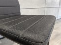 Krzesła tapicerowane zestaw 4 VALVA LINE FABRIC BLACK Lugano