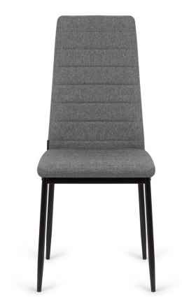 Krzesła tapicerowane zestaw 4 VALVA LINE FABRIC GREY Lugano