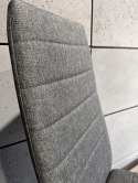 Krzesła tapicerowane zestaw 4 VALVA LINE FABRIC GREY Lugano