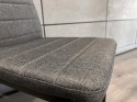 Krzesła tapicerowane zestaw 4 VALVA LINE FABRIC GREY Lugano