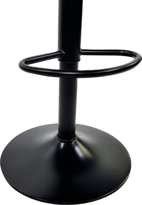 Krzesło barowe SMILE BAR BLACK VELVET hoker OUTLET Lugano Krzesło barowe SMILE BAR BLACK VELVET hoker OUTLET Lugano