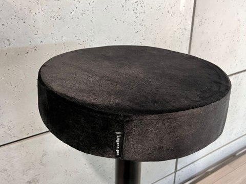 Krzesło barowe SMILE BAR BLACK VELVET hoker OUTLET Lugano Krzesło barowe SMILE BAR BLACK VELVET hoker OUTLET Lugano
