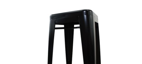 Krzesło barowe hoker BARI NERO loft - OUTLET Lugano Krzesło barowe hoker BARI NERO loft - OUTLET Lugano