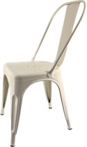 Krzesło metalowe loft CORSICA CREAM Lugano