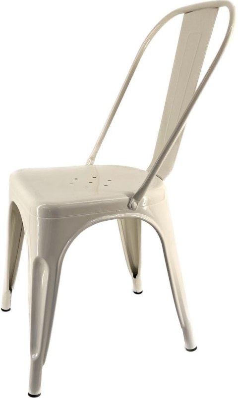 Krzesło metalowe loft CORSICA CREAM Lugano Krzesło metalowe loft CORSICA CREAM Lugano