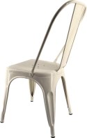 Krzesło metalowe loft CORSICA CREAM Lugano