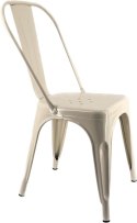 Krzesło metalowe loft CORSICA CREAM Lugano